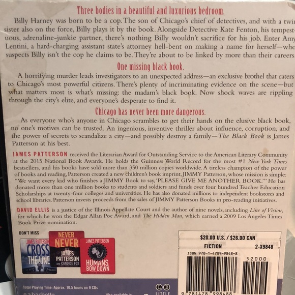 James Patterson CD “Black Book”&“Cross My Heart”preloved audiobooks 17 CDs inall - Picture 5 of 11